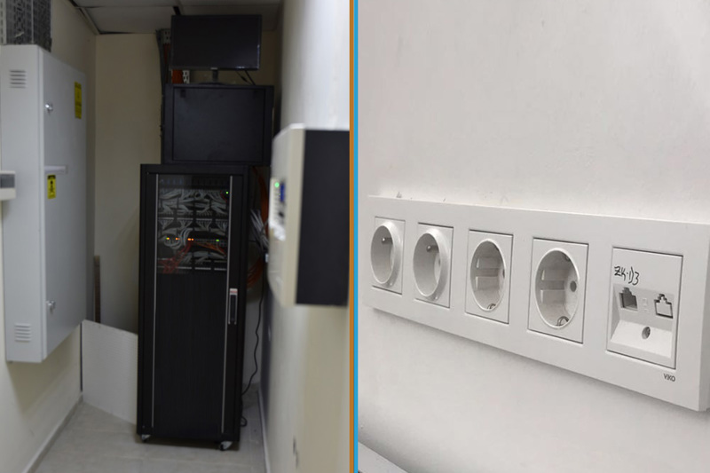 FACULTY OF MEDICINE NETWORK CABINET CABLING ORGANIZED